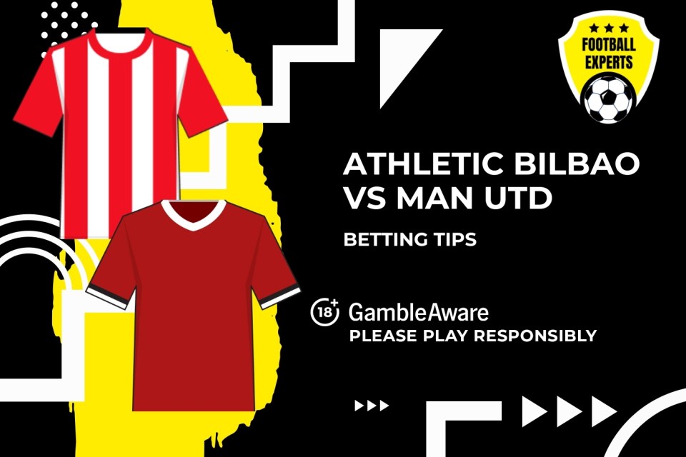 Athletic Bilbao vs Manchester United betting tips. 18+ GambleAware.org – Please play responsibly.