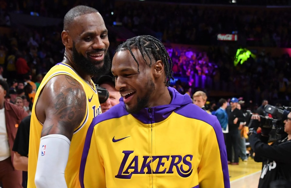 LeBron got to live his dream and suit up with Bronny