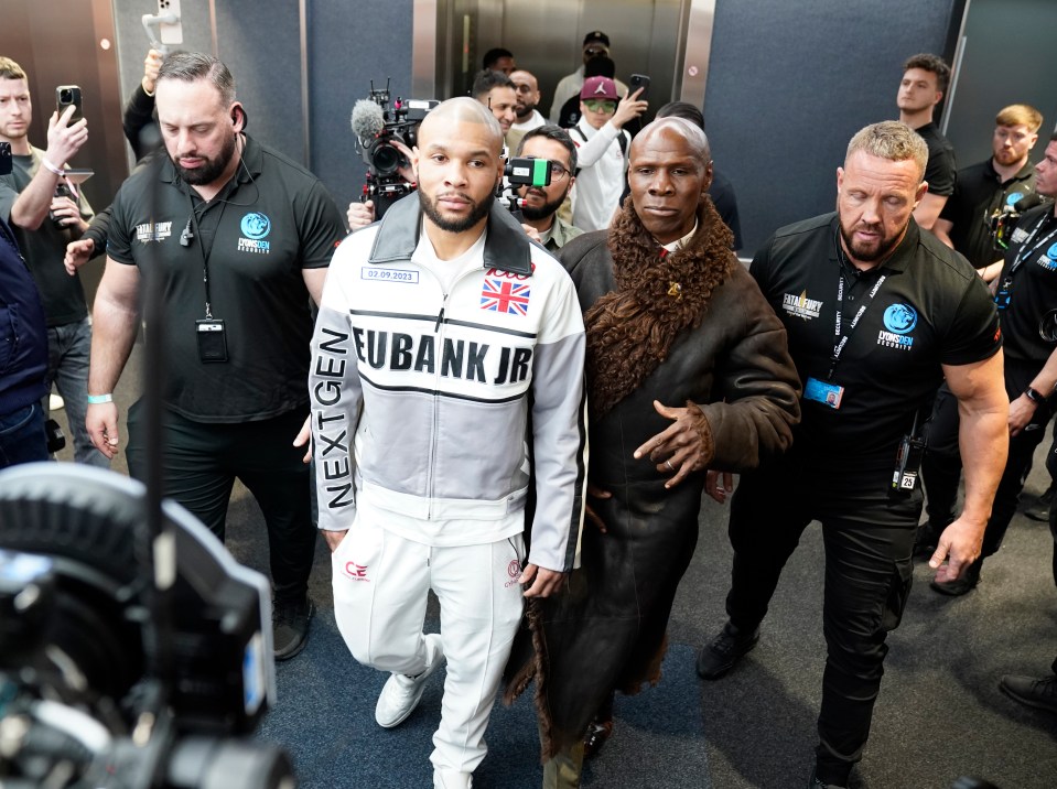 Eubank Sr received a huge ovation after his dramatic u-turn