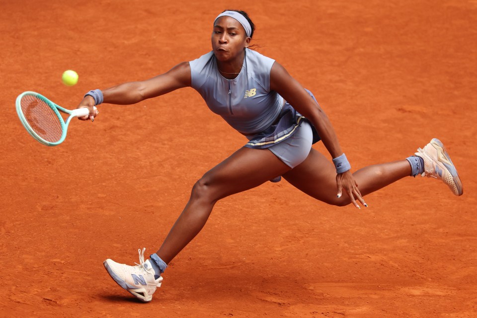 Gauff raced through the second set after saving set points in the first