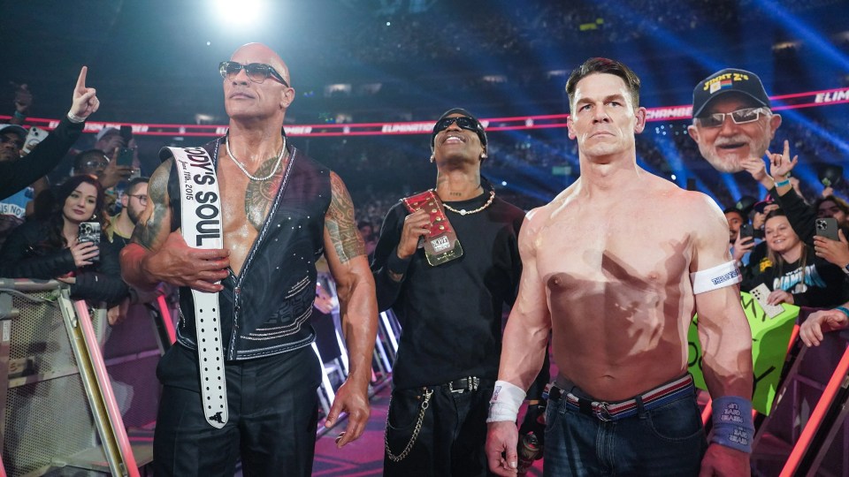 The Rock aligned with John Cena at Elimination Chamber but hasn't been seen since