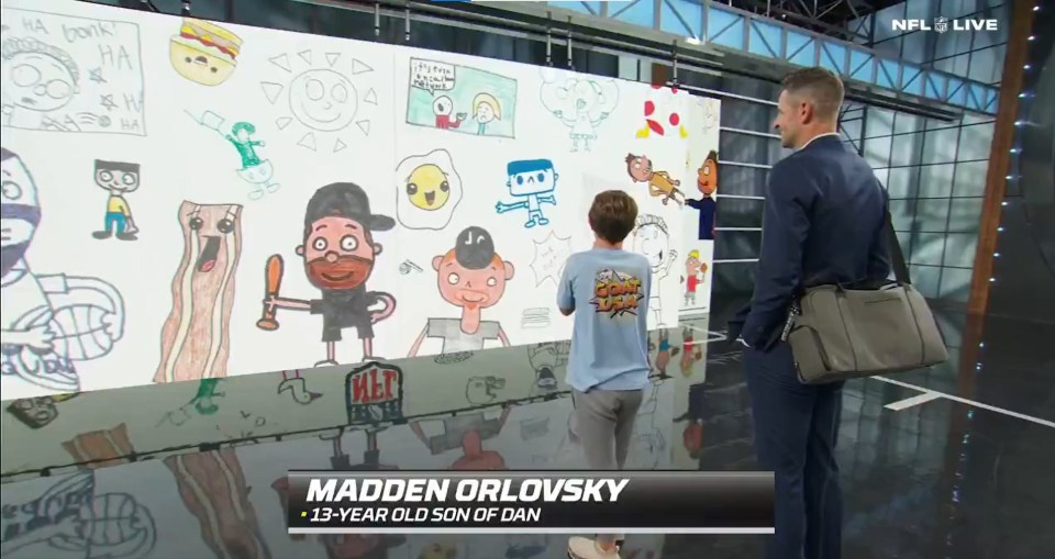 Orlovsky said drawing was his son's 'superpower'