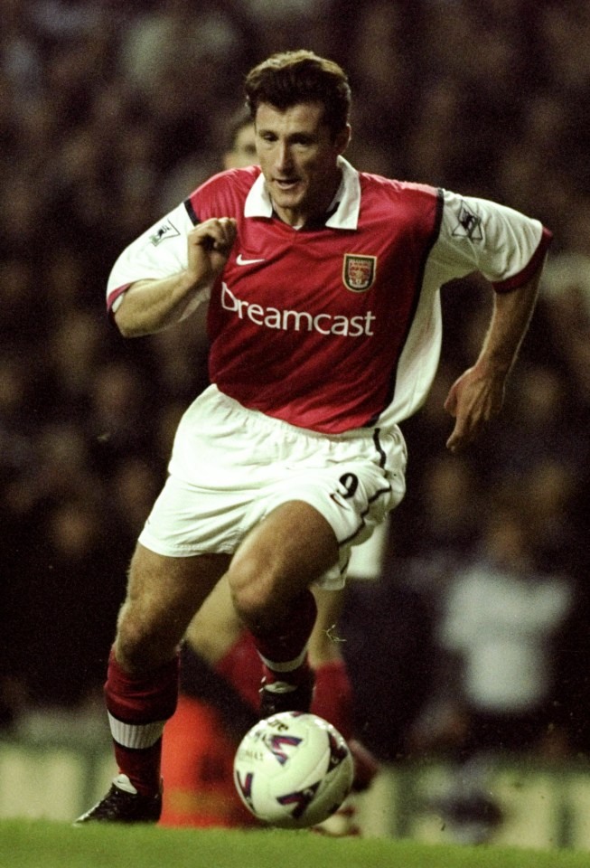 His time at Arsenal was not as successful - lasting just one season at Highbury