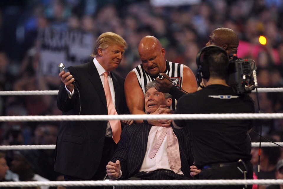 Trump famously shaved McMahon's head at WrestleMania 23