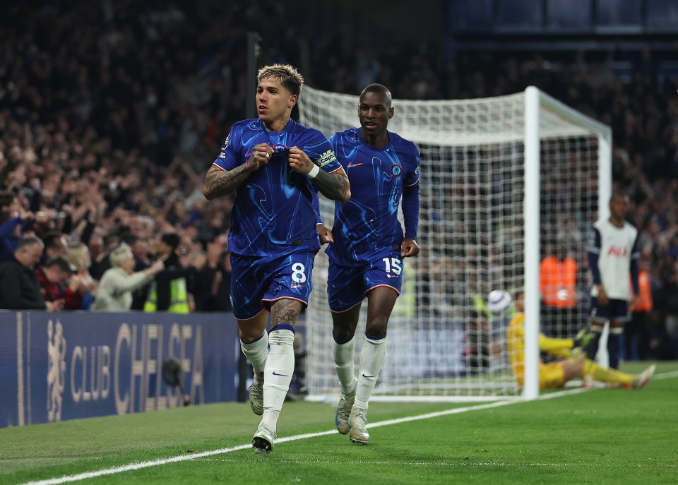 Enzo Fernandez's 50th-minute header gave Chelsea the three points against Tottenham