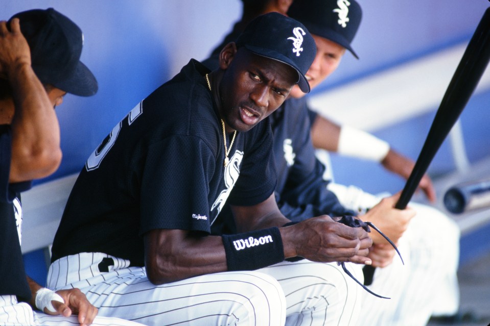 Jordan had a short stint in the MLB with the Chicago White Sox