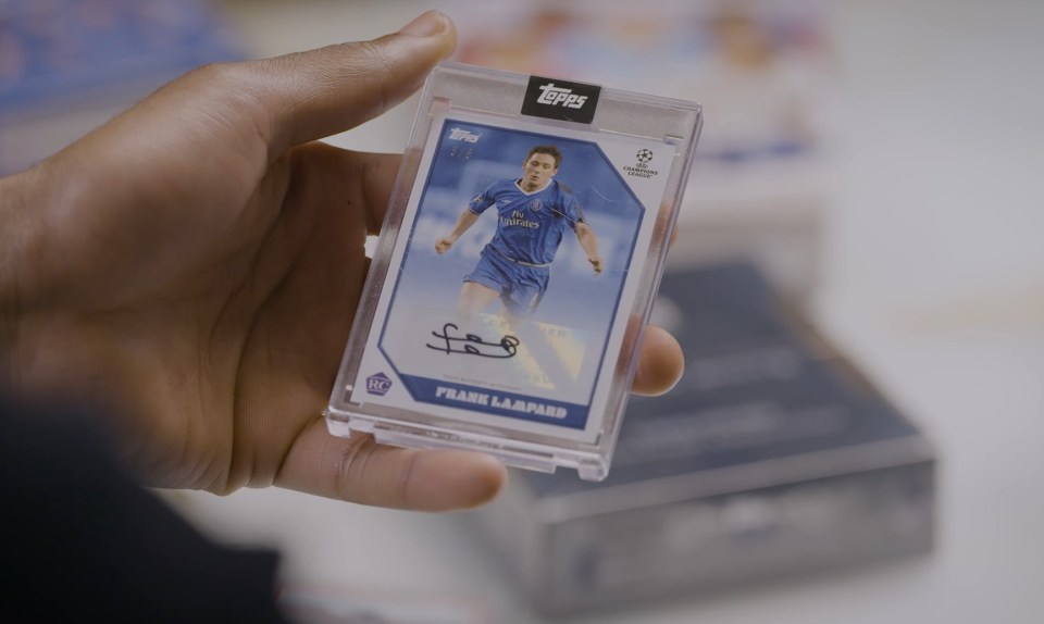 Among these was a signed collectible featuring Chelsea legend Frank Lampard