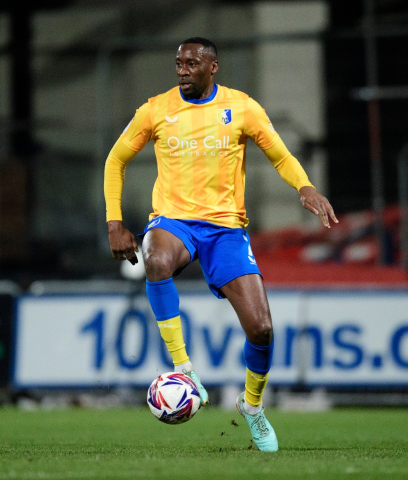 Akins last played in Mansfield's League One clash on Monday