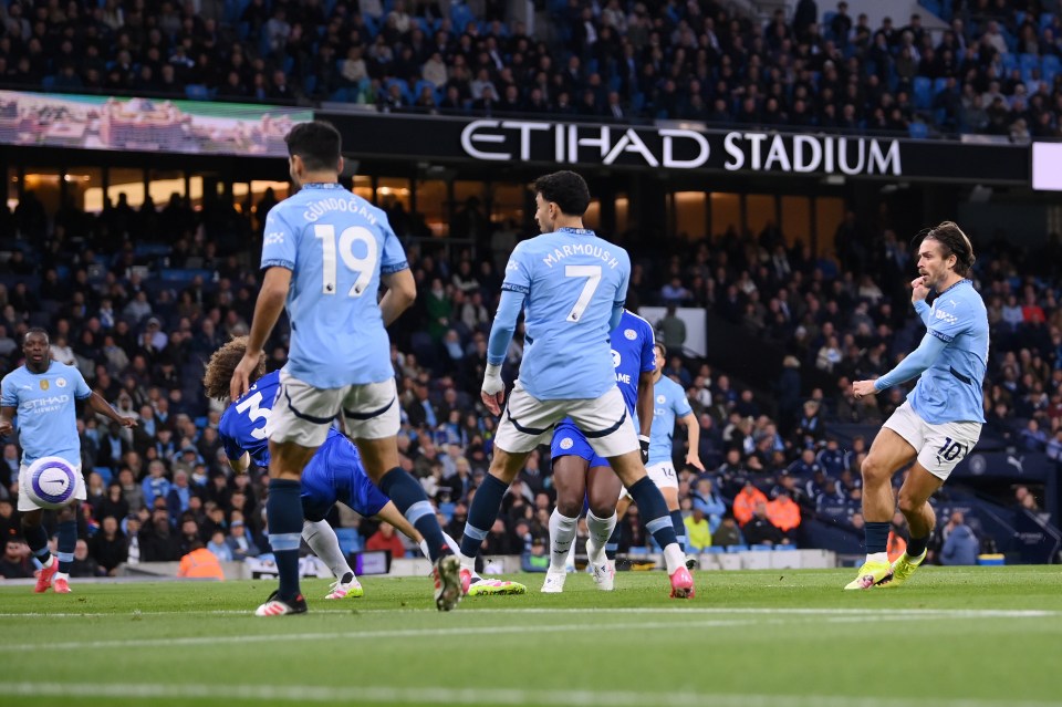 Jack Grealish broke the deadlock early on against Leicester at the Etihad