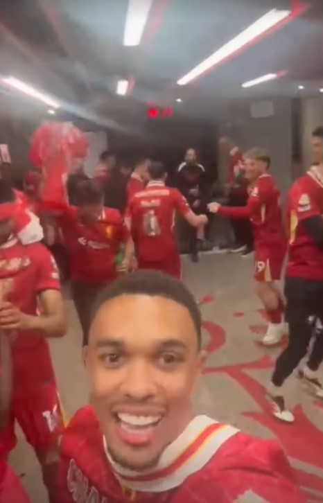 Alexander-Arnold gave an insight into the raucous dressing room scenes