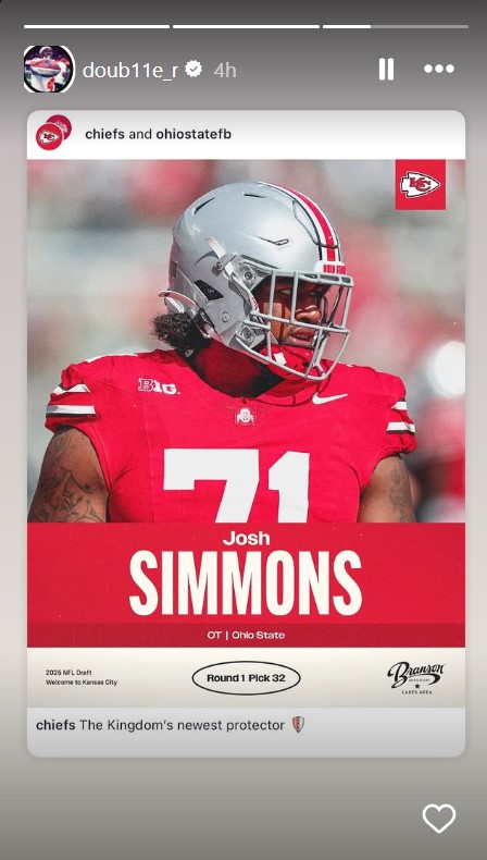 Rashee Rice reposted the Chiefs welcoming their 'newest protector'