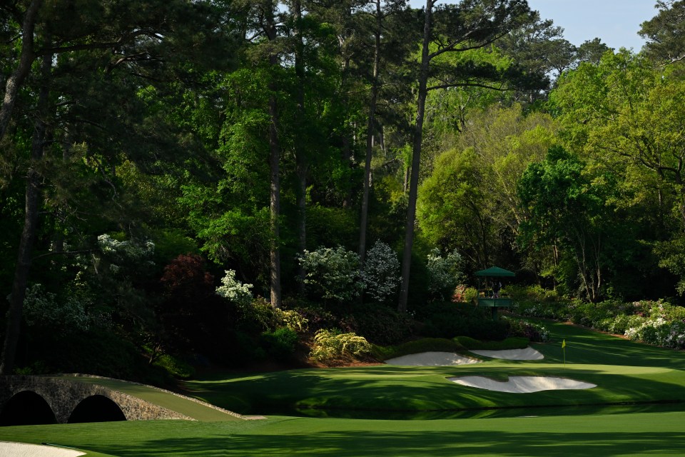 Hole 12 is one of the world's most famous golf holes