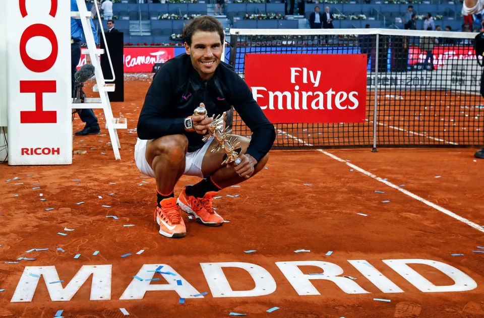 Madrid has mostly donned orange clay on their tennis courts