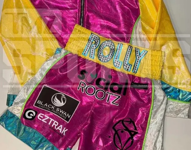 He will fight in custom made Back to the Future shoes with matching shorts