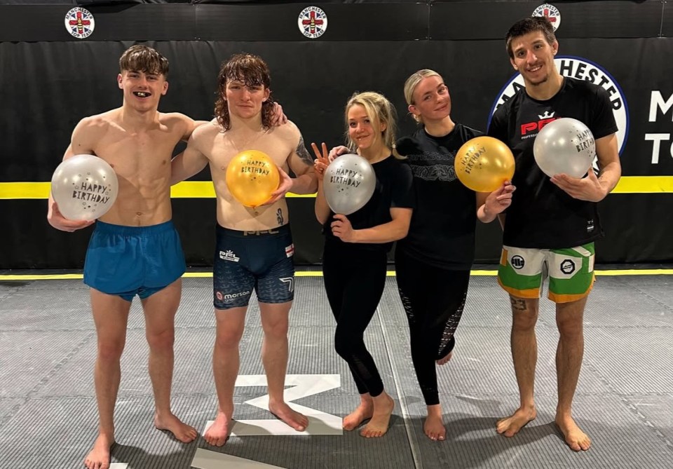 She trains at Manchester Top Team with fellow MMA stars