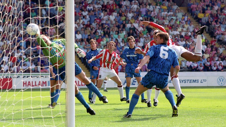 Deane scored the first ever Premier League goal past Schmeichel and Man United
