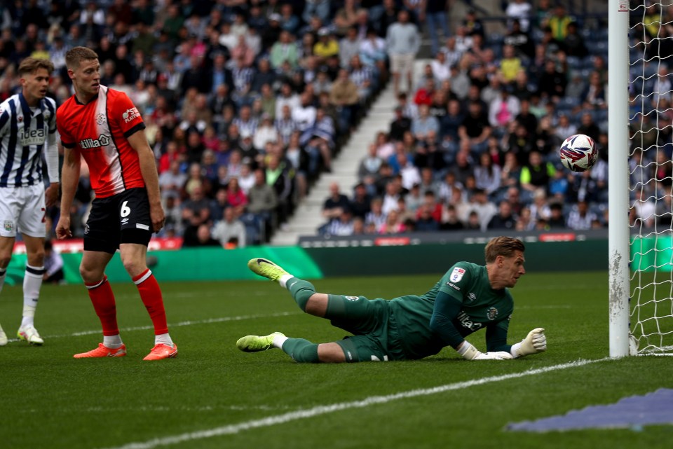West Brom thumped Luton on the final day