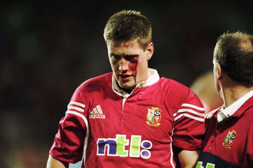 O'Gara's face was streaming with blood in the immediate aftermath of the attack