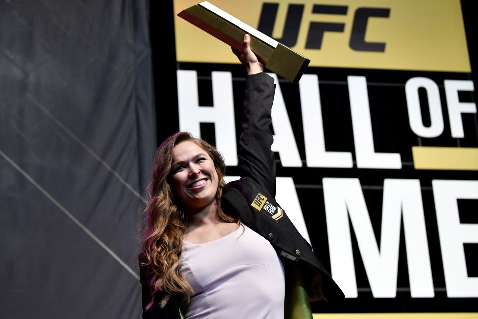 Rousey was inducted into the UFC's Hall of Fame in 2018